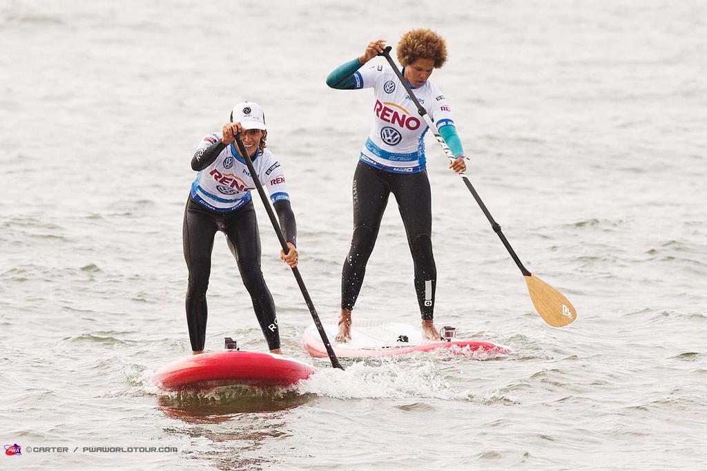 Iballa takes on Sarah Quita - 2014 Sylt PWA Super Grand Slam - Reno SUP Challenge ©  Carter/pwaworldtour.com http://www.pwaworldtour.com/